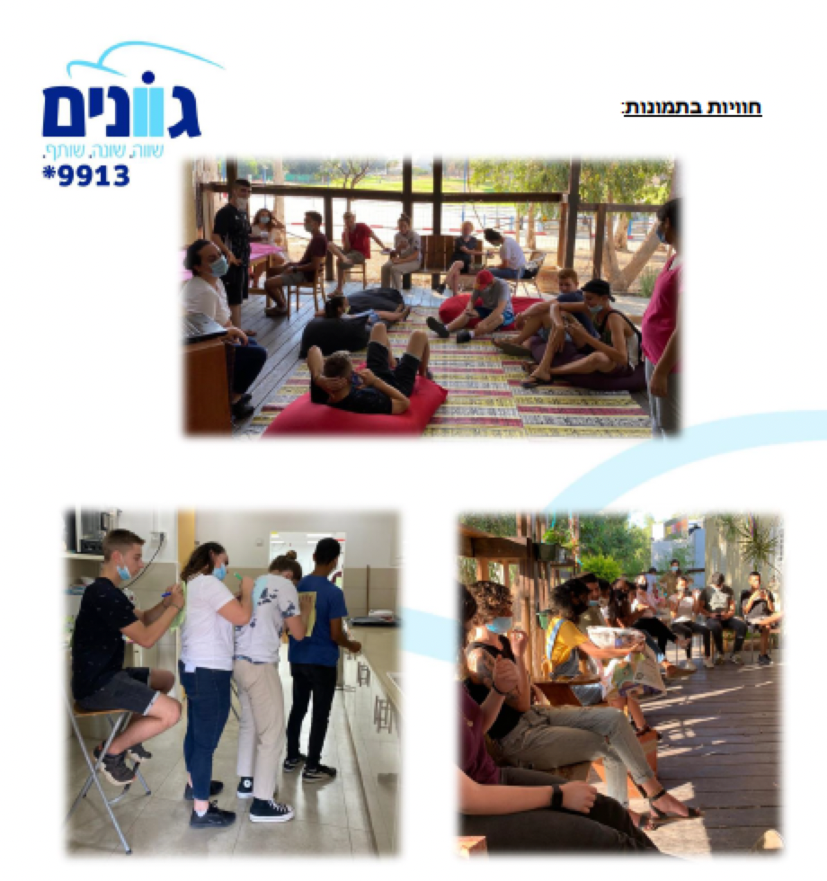 תמונה מתוך: בין קורונה לטילים – סיכום פעילות גוונים 2020